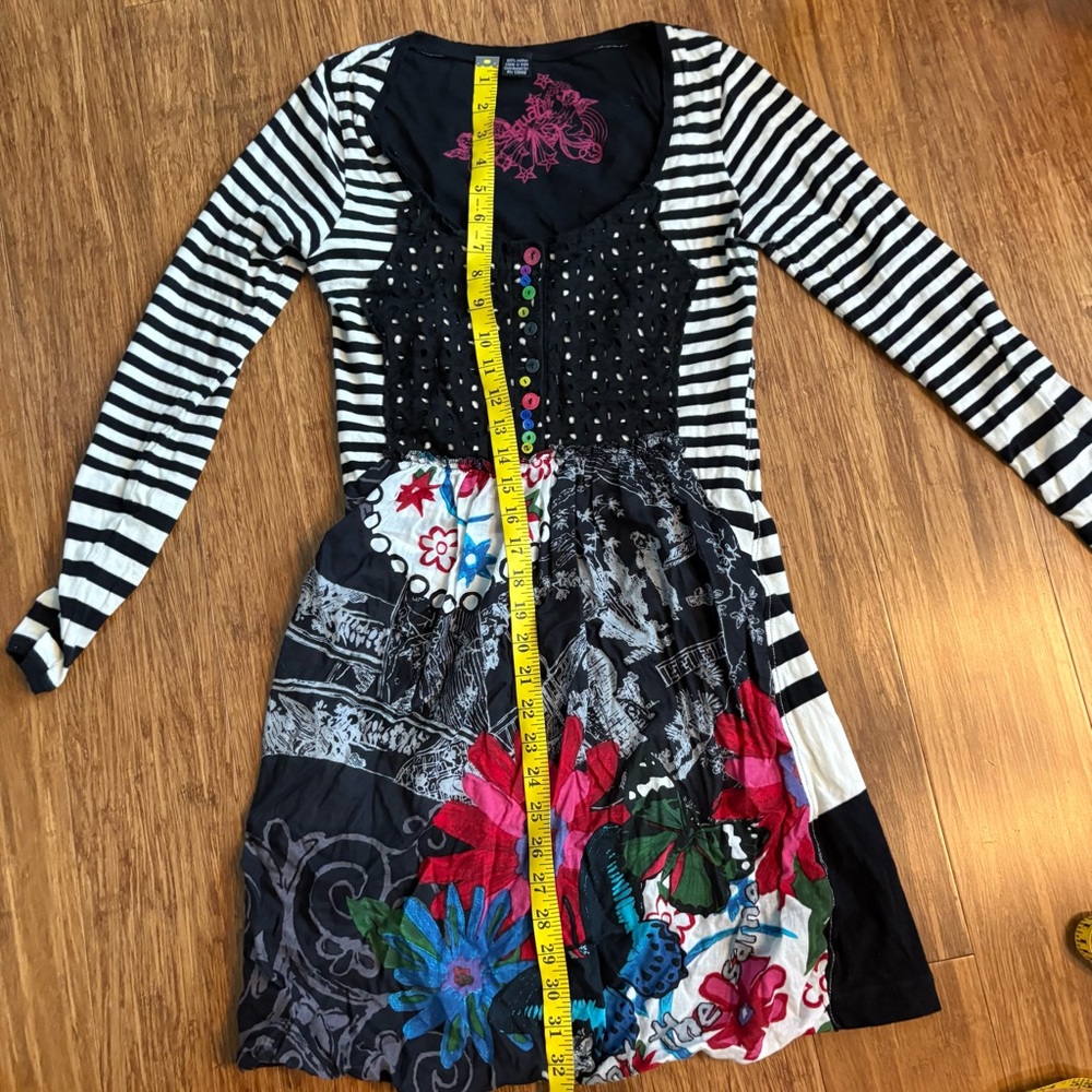 Desigual Striped Mini Dress - Picture 6 of 7